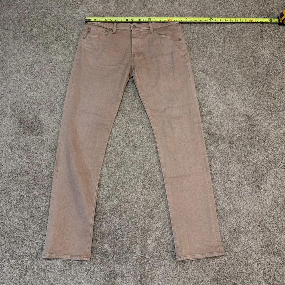 Adriano Goldschmied Tellis Jeans Modern Slim Dusty Rose AG-ED Denim Mens 34x32